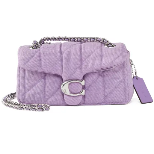 限时好价！COACH 蔻驰  Tabby 20 牛仔绗缝斜挎包