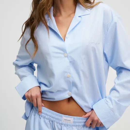 Dore & Rose 优质长款条纹睡衣套装