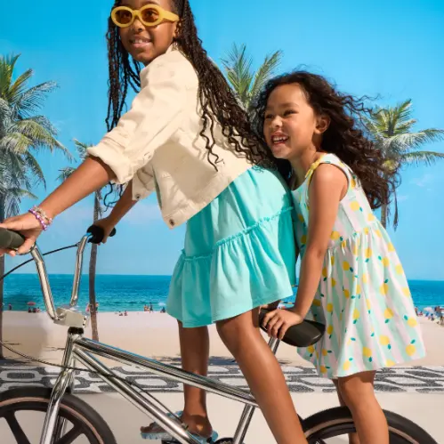 The Children's Place：夏日全场童装焕新大促 女童印花高腰褶皱裙裤$8