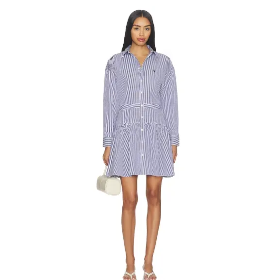 POLO RALPH LAUREN 拉夫劳伦条纹衬衫连衣裙