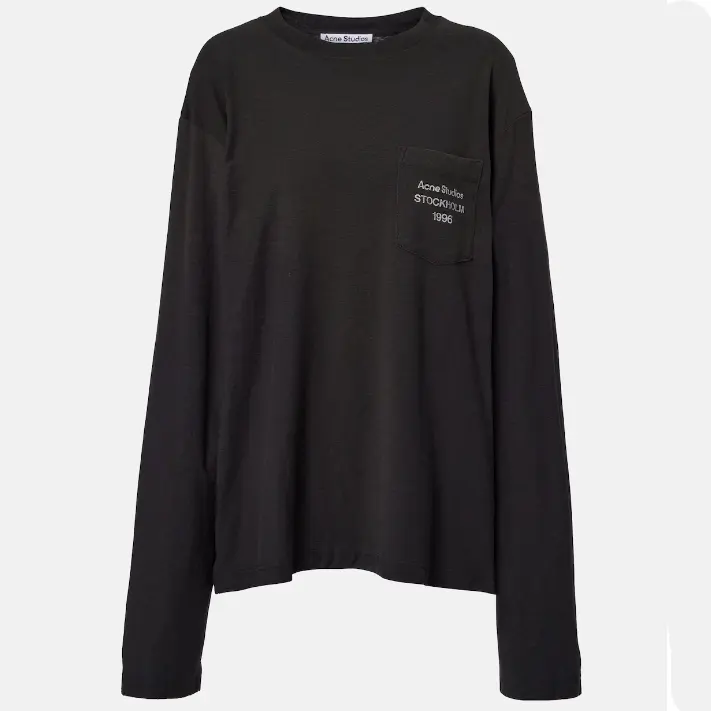 Acne Studios 棉麻针织长袖T恤