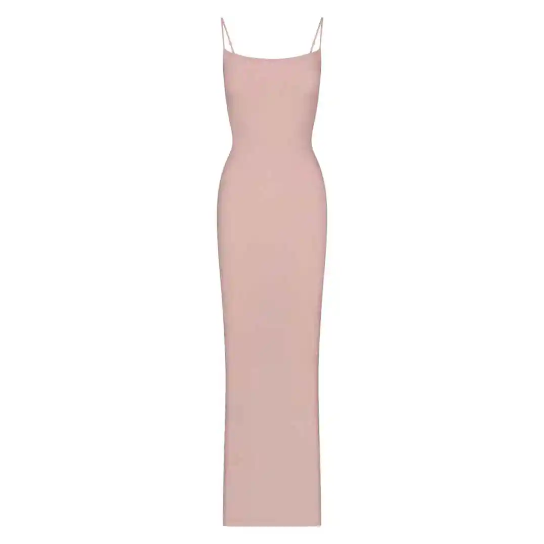 SKIMS Soft Lounge 桃粉色吊带连衣裙