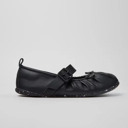 Camper Wabi 黑色芭蕾舞平底鞋