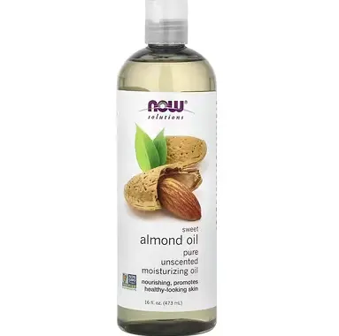 NOW Foods, Solutions，甜扁桃油，全保湿油，无香型 473ml