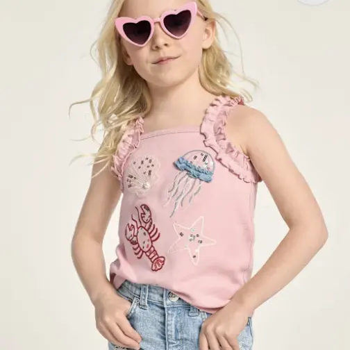Gymboree 海洋刺绣风上衣
