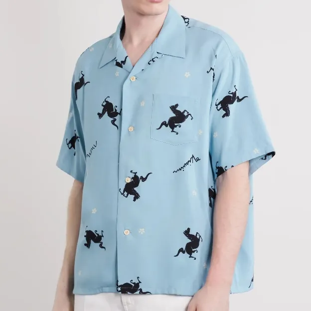 VISVIM 翻领印花梭织衬衫