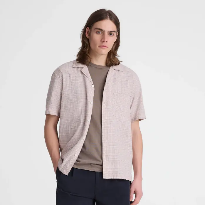 Madewell 格纹短袖衬衫