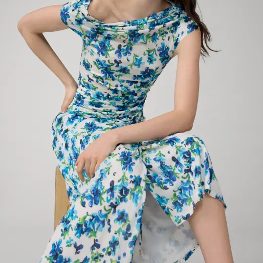 DVF Wittrock  雾蓝风信子无袖连衣裙