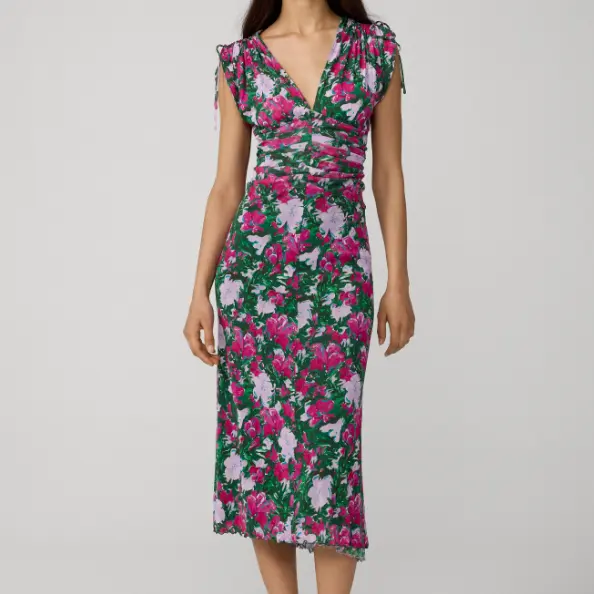 DVF Ella 花卉印花双面连衣裙