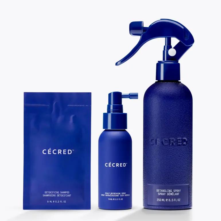新品！Cecred 防护系列套装（净化洗发水+头皮舒缓喷雾+柔顺解结喷雾）