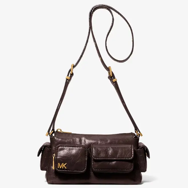 杨紫同款不同色！Michael Kors Dakota 小号巧克力色机车包