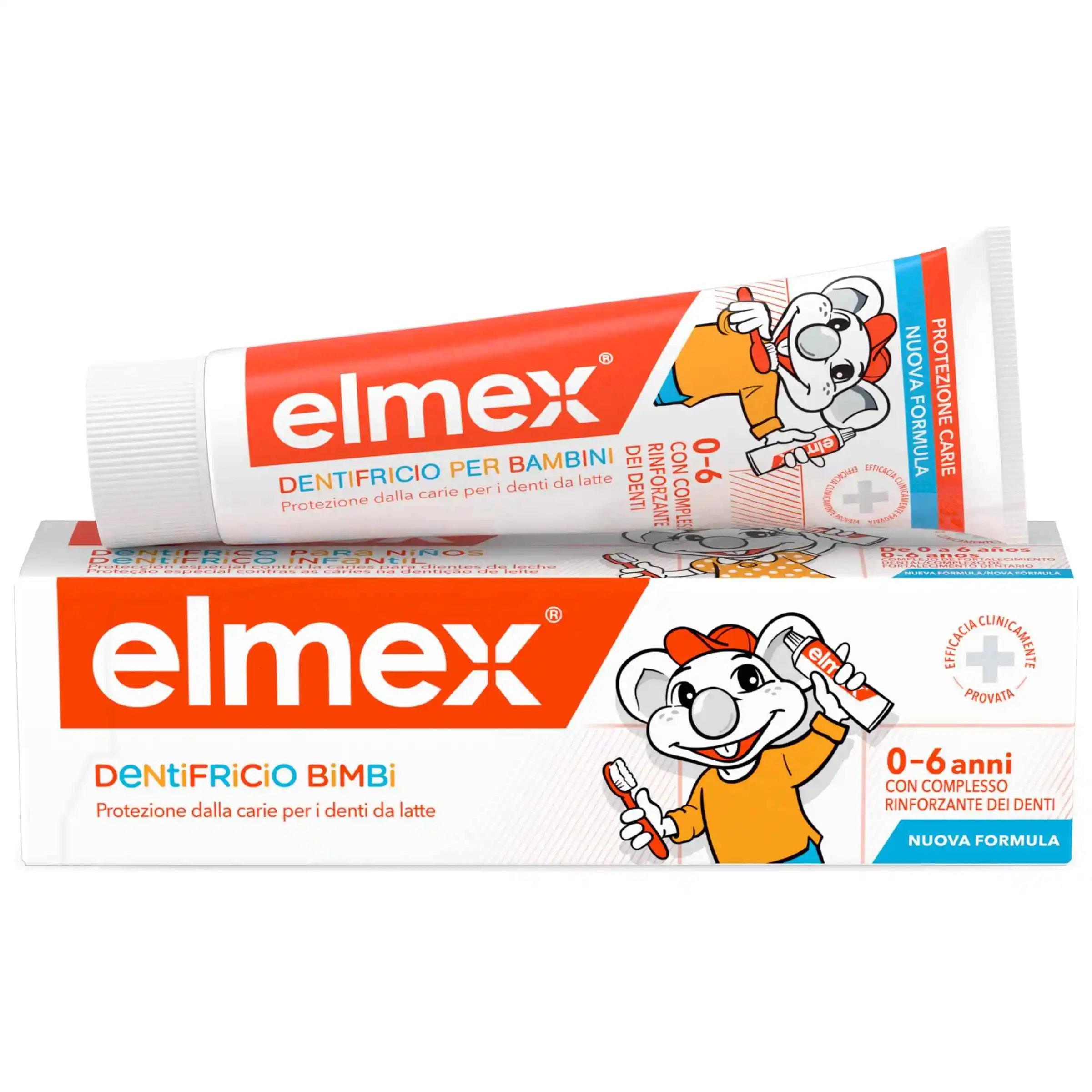 Elmex 儿童防护牙膏 1 件 x 50ml 防蛀牙膏 适合 0-6 岁儿童