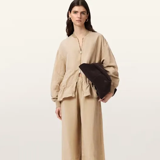 Allsaints Sofi 亚麻混纺夹克