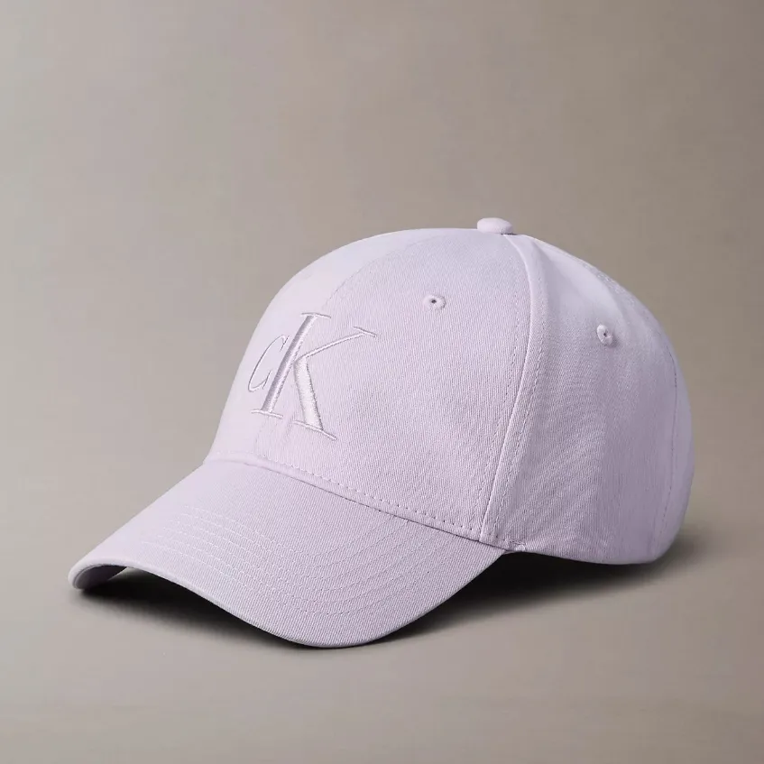 Calvin Klein 字母徽标丁香紫棒球帽