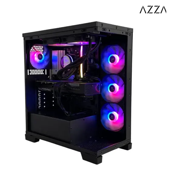 AZZA Carmel 游戏台式机 32GB DDR5，2TB M.2 SSD，Windows 11 家庭版