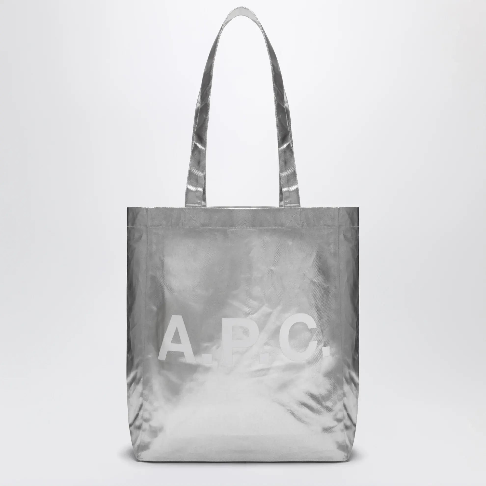 A.P.C.  Lou 金属银色托特包