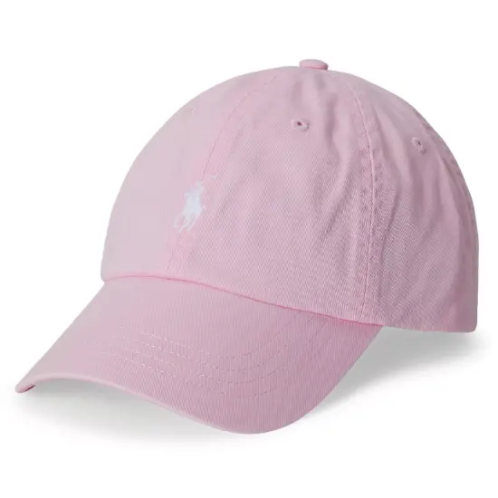 Polo Ralph Lauren 拉夫劳伦粉白棒球帽