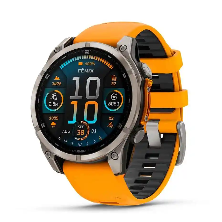 GARMIN 佳明 Fenix8飞耐时8户外运动手表 火花橙
