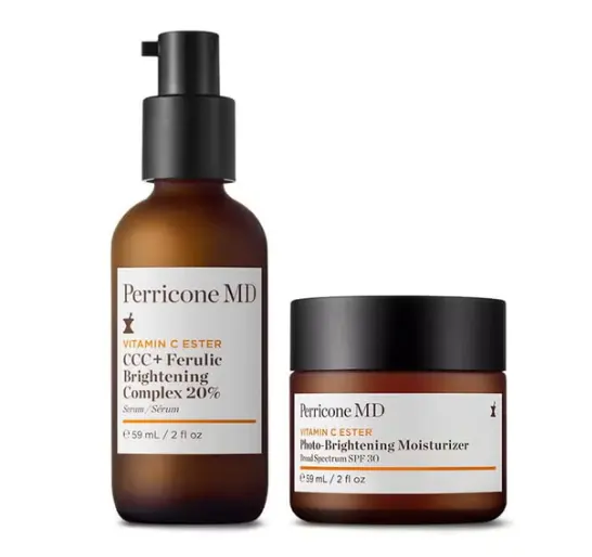 Perricone MD 酯化维C 阿魏酸亮肤复合精华液+光感亮肤保湿霜套装