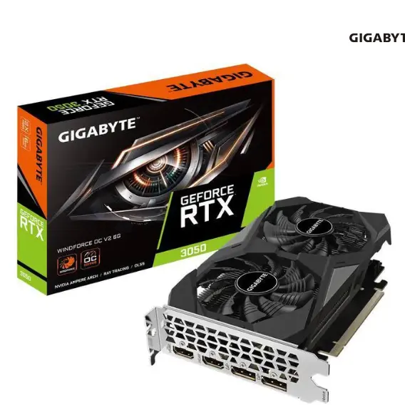 GIGABYTE WINDFORCE GeForce RTX 3050 6GB GDDR6 PCI Express 4.0 x8 ATX 显卡