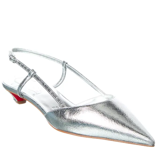 Christian Louboutin Miss Z Slingina 25 皮革露跟高跟鞋