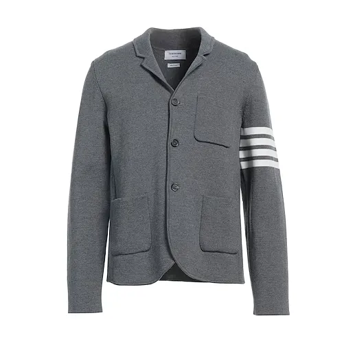 THOM BROWNE 经典四道杠灰色外套