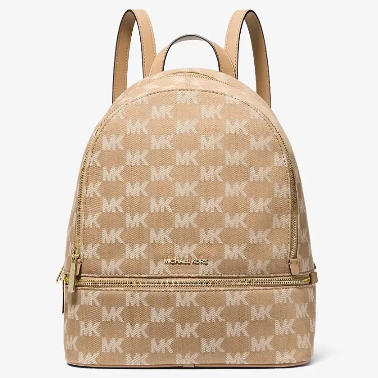 2件额外8折！Michael Kors Rhea 中号老花双肩包