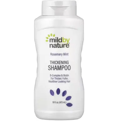 Mild By Nature, Thickening洗发水，含 B 族复合物、生物维生素，迷迭香薄荷 473ml