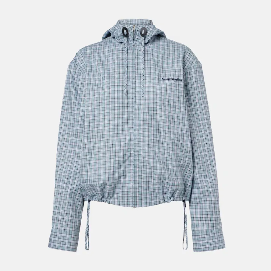 ACNE STUDIOS 格纹连帽夹克外套