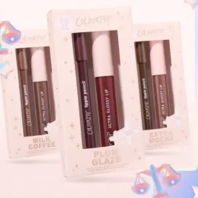 ColourPop：新品唇釉套装！一笔搞定氛围感玻璃唇