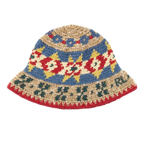 上新！Polo Ralph Lauren 拉夫劳伦 Fairisle 钩针编织渔夫帽