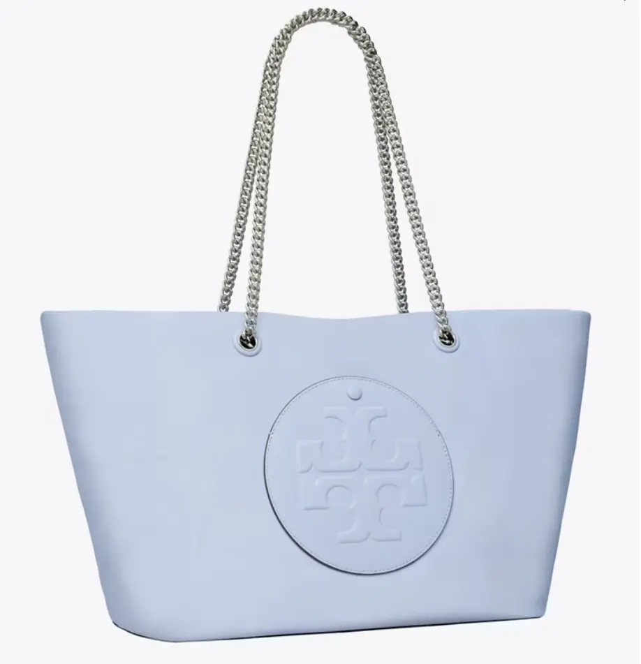 Tory Burch 汤丽柏琦 Ella 链条托特包 浅蓝色