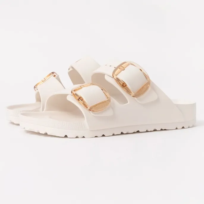 Birkenstock 勃肯大扣白色凉鞋