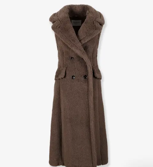 MAX MARA Boario 无袖羊驼毛混纺外套