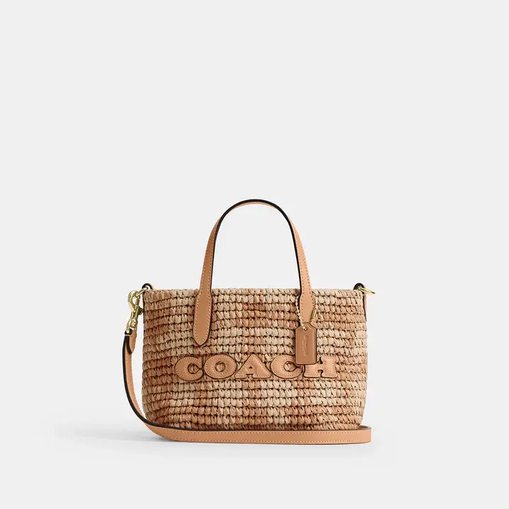 Coach 蔻驰 city 迷你编织托特包