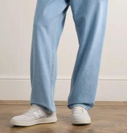 New Balance CT500 皮革饰边麂皮与磨砂皮运动鞋
