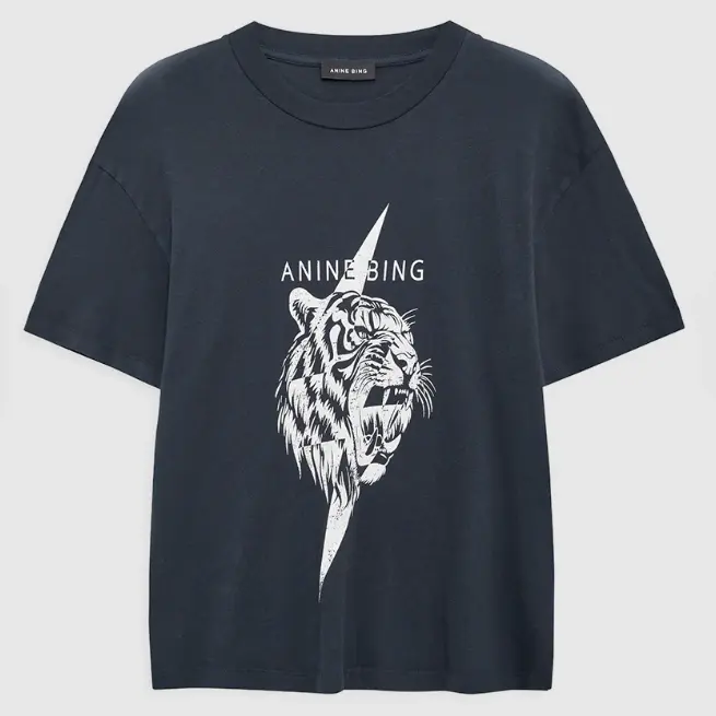 Anine Bing 老虎印花短袖