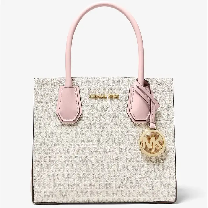Michael Kors 粉白老花风琴包