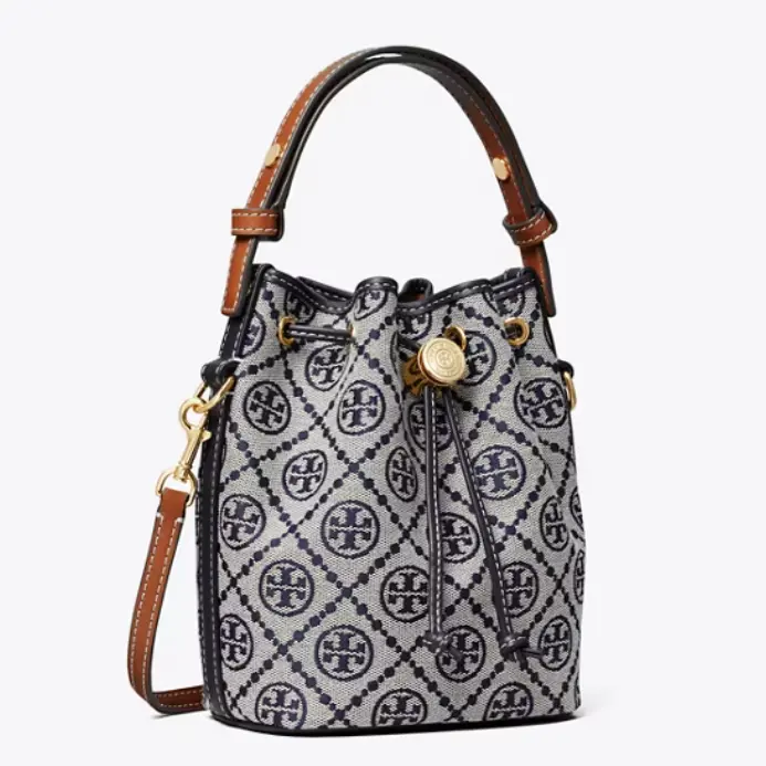 Tory Burch 汤丽柏琦 迷你老花水桶包