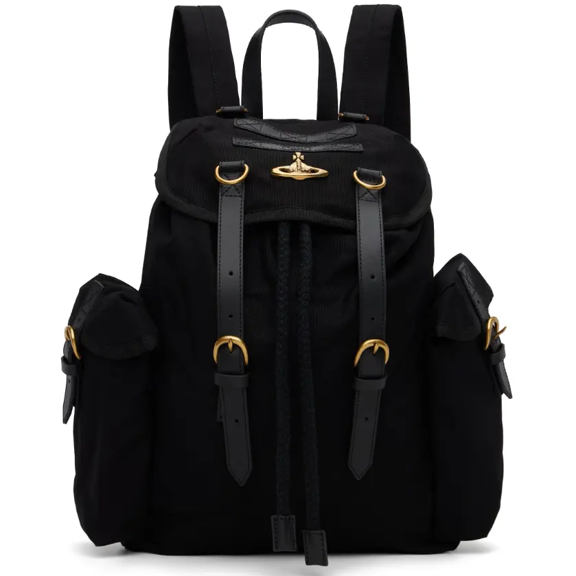 中站含税！Vivienne Westwood 黑色 Highland 双肩包