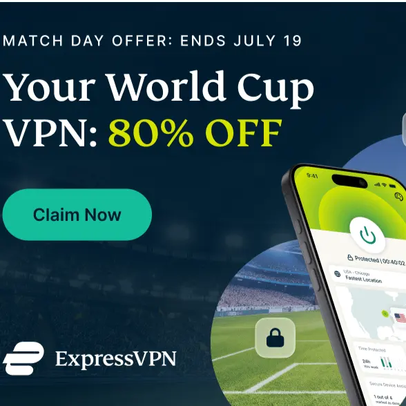 ExpressVPN Global：世界杯比赛日特惠，限时2折