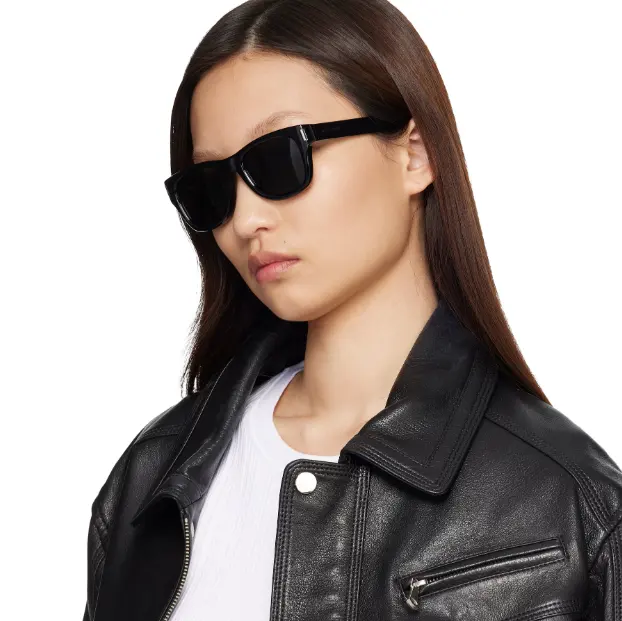 Rose同款！Saint Laurent SL 838 黑色大号太阳镜