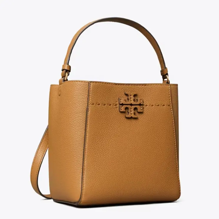Tory Burch 汤丽柏琦 McGraw 小号水桶包 提拉米苏色