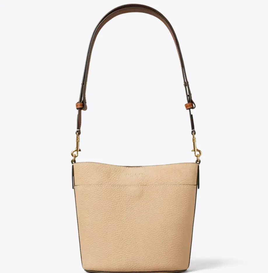 Tory Burch 汤丽柏琦 Pubble 麂皮水桶包