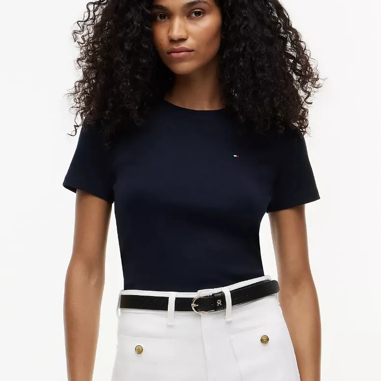 TOMMY HILFIGER 经典徽标圆领T恤
