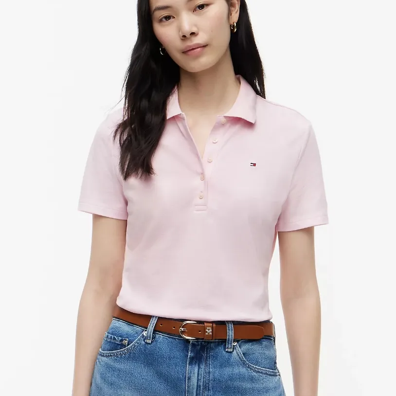 TOMMY HILFIGER 经典剪裁弹力棉质Polo衫