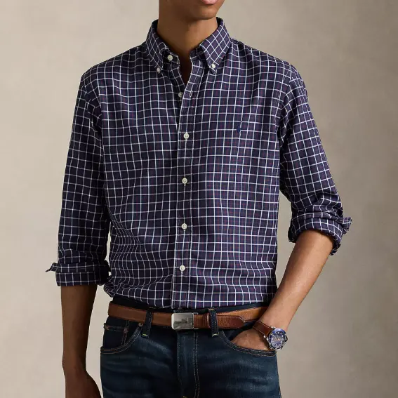 S码捡漏！Polo Ralph Lauren 拉夫劳伦格子牛津衬衫