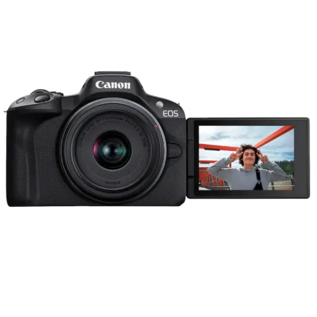 Canon 佳能 EOS R50 4K 视频无反相机+RF-S18-45mm f/4.5-6.3 IS STM 镜头