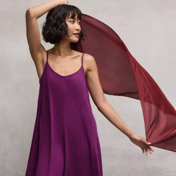 Eileen Fisher：夏风入裙，自在优雅！有机亚麻、透气棉麻天然面料