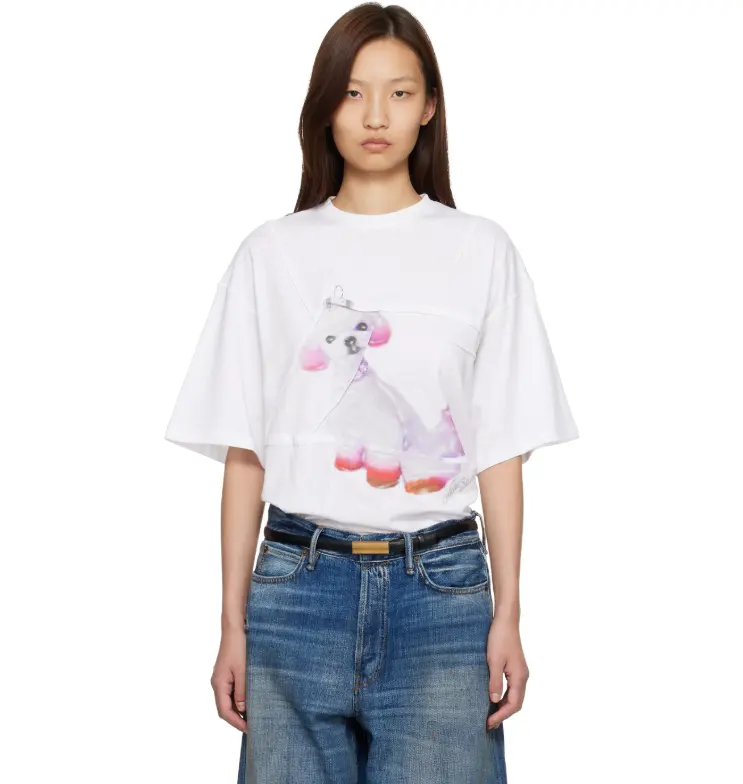 Acne Studios  白色印花T恤
